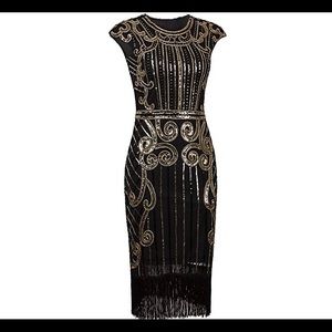 VIJIV gatsby sequined dress
